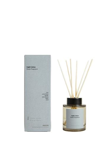 Zara (3.38 oz) LIGHT COTTON SCENTED REED DIFFUSER - white