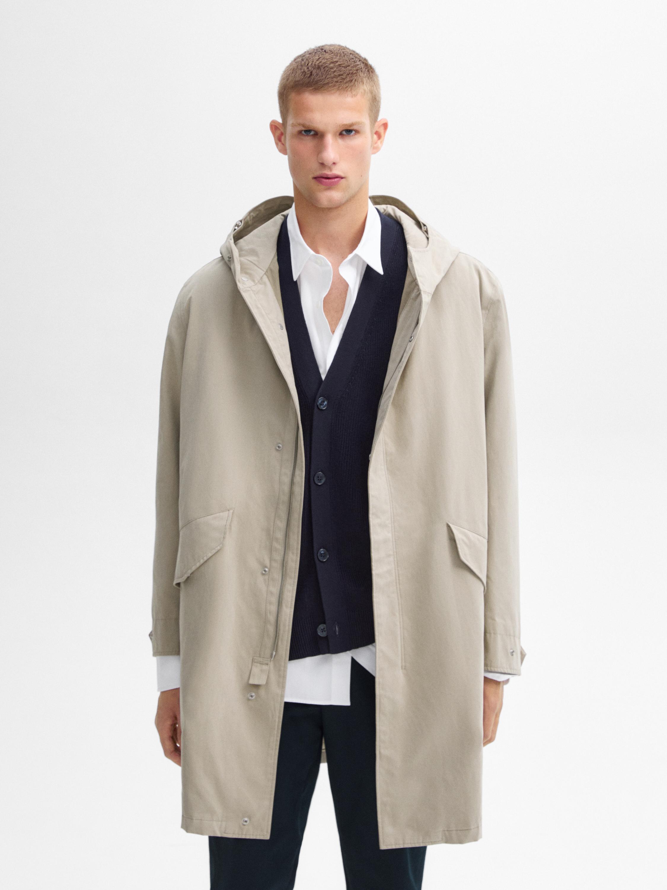 Long cotton parka deals