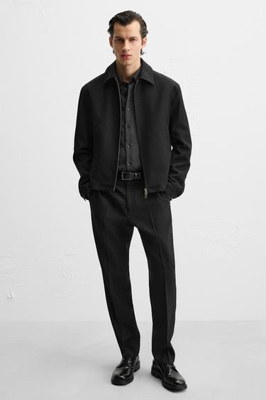 EMBOSSED LEATHER SHOES - Black by Zara - Image 0