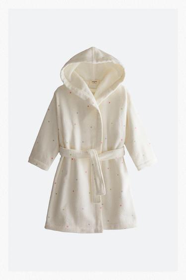 KIDS' BATHROBE WITH EARS - Light beige by Zara
