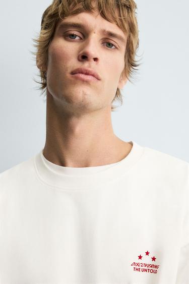 T-SHIRT ESTAMPÉ PHOTOGRAPHIQUE - Blanc cassé de Zara - Image 6