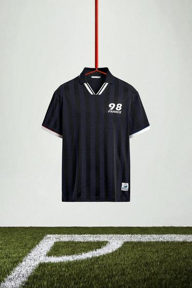 Zara FRANCE 98 FIFA WORLD CUP™ FIFA CLASSICS TECHNICAL POLO - Navy blue