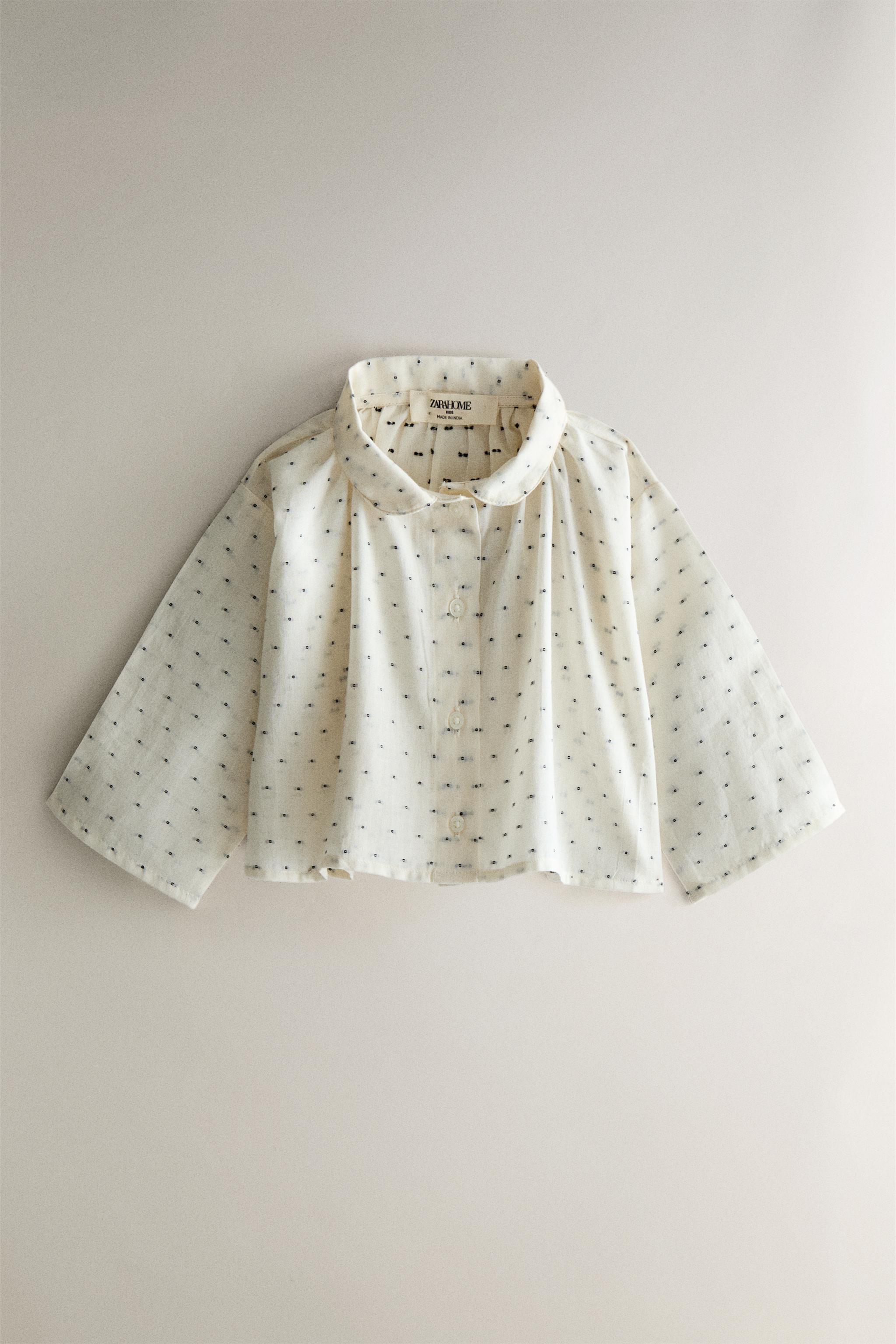 BABY DOTTED MESH SHIRT