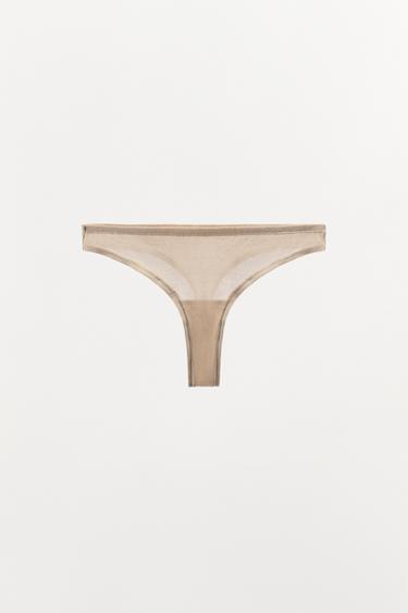 SOFT THONG - Pale pink by Zara