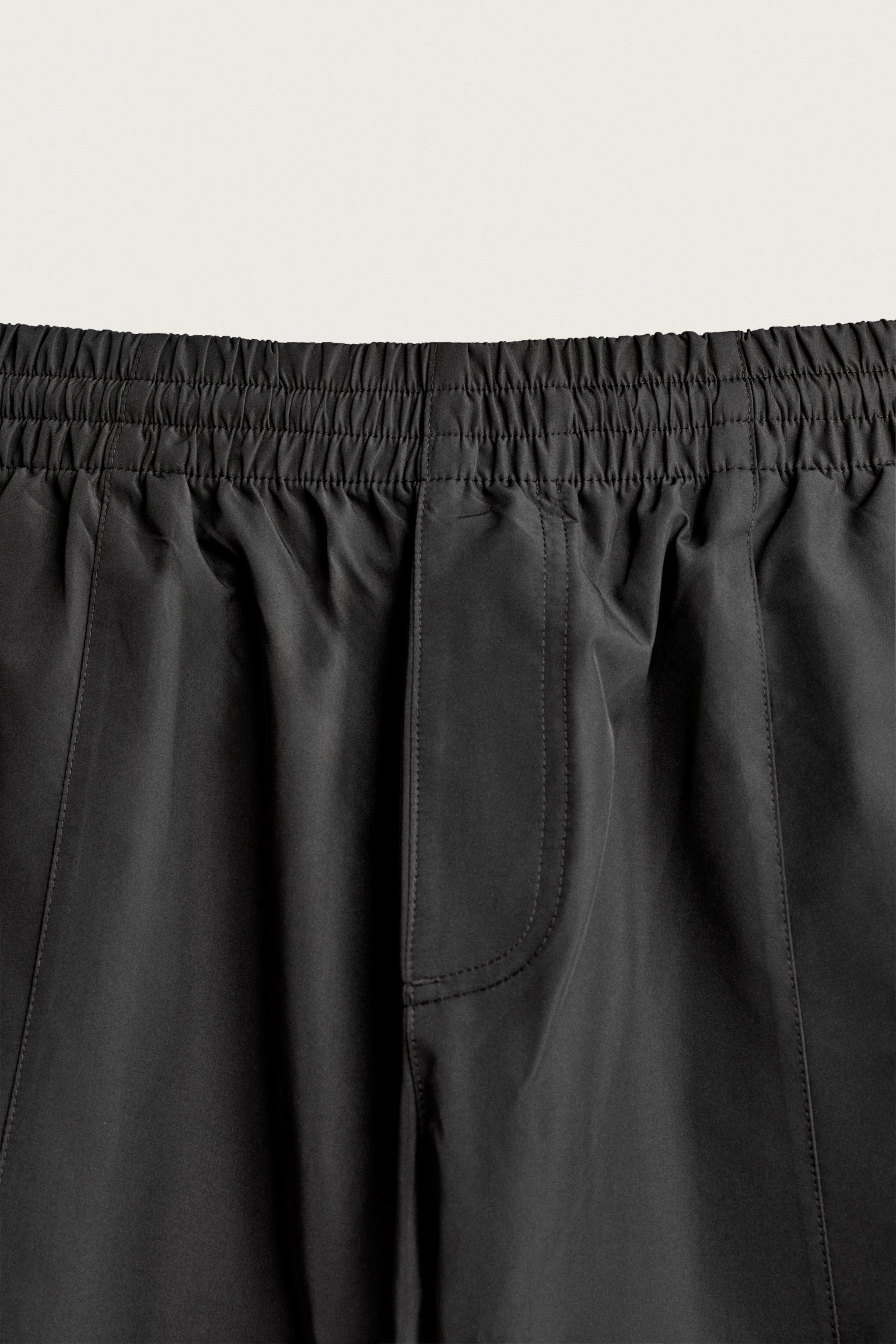 Мужские брюки Zara WATER REPELLENT CONTRAST TECHNICAL TROUSERS — фото 9