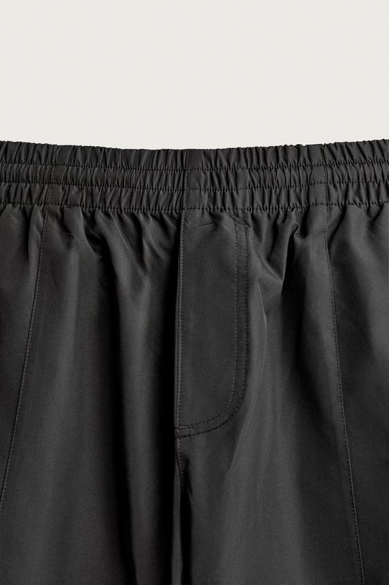 WATER-REPELLENT TECHNICAL TROUSERS WITH CONTRAST DETAILS - Black by Zara - Image 8