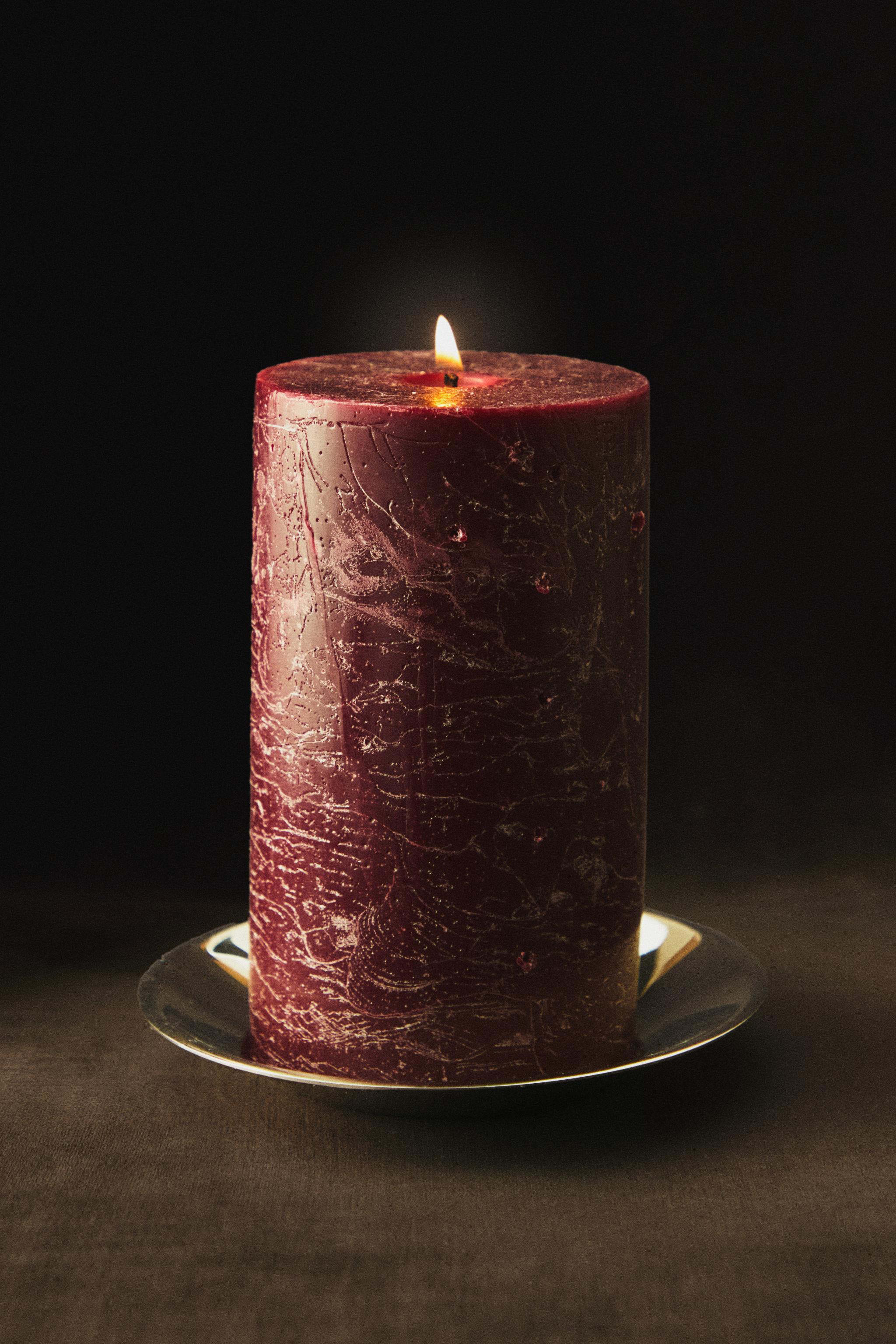 (500 G) CYLINDRICAL GINGERBREAD SCENTED CANDLE