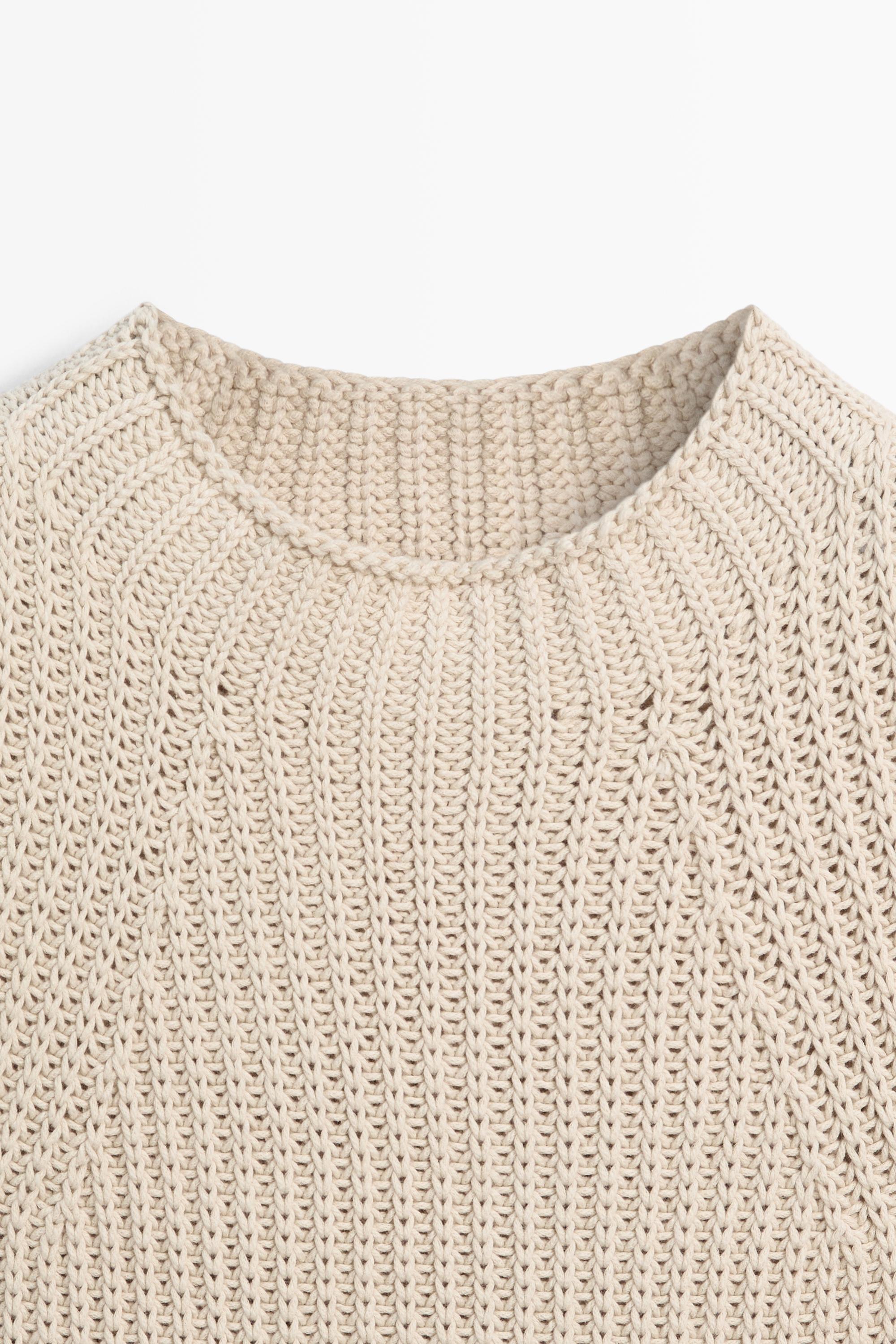 Chunky knit cotton top - STUDIO