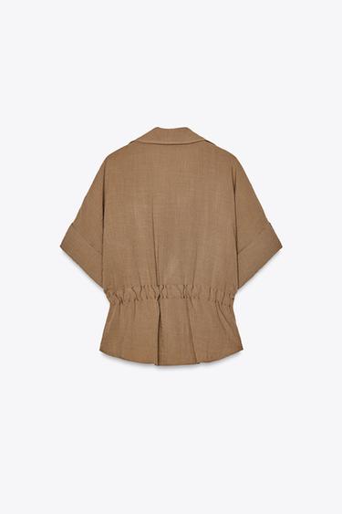 SAFARI SHIRT - Brown by Zara - Image 6