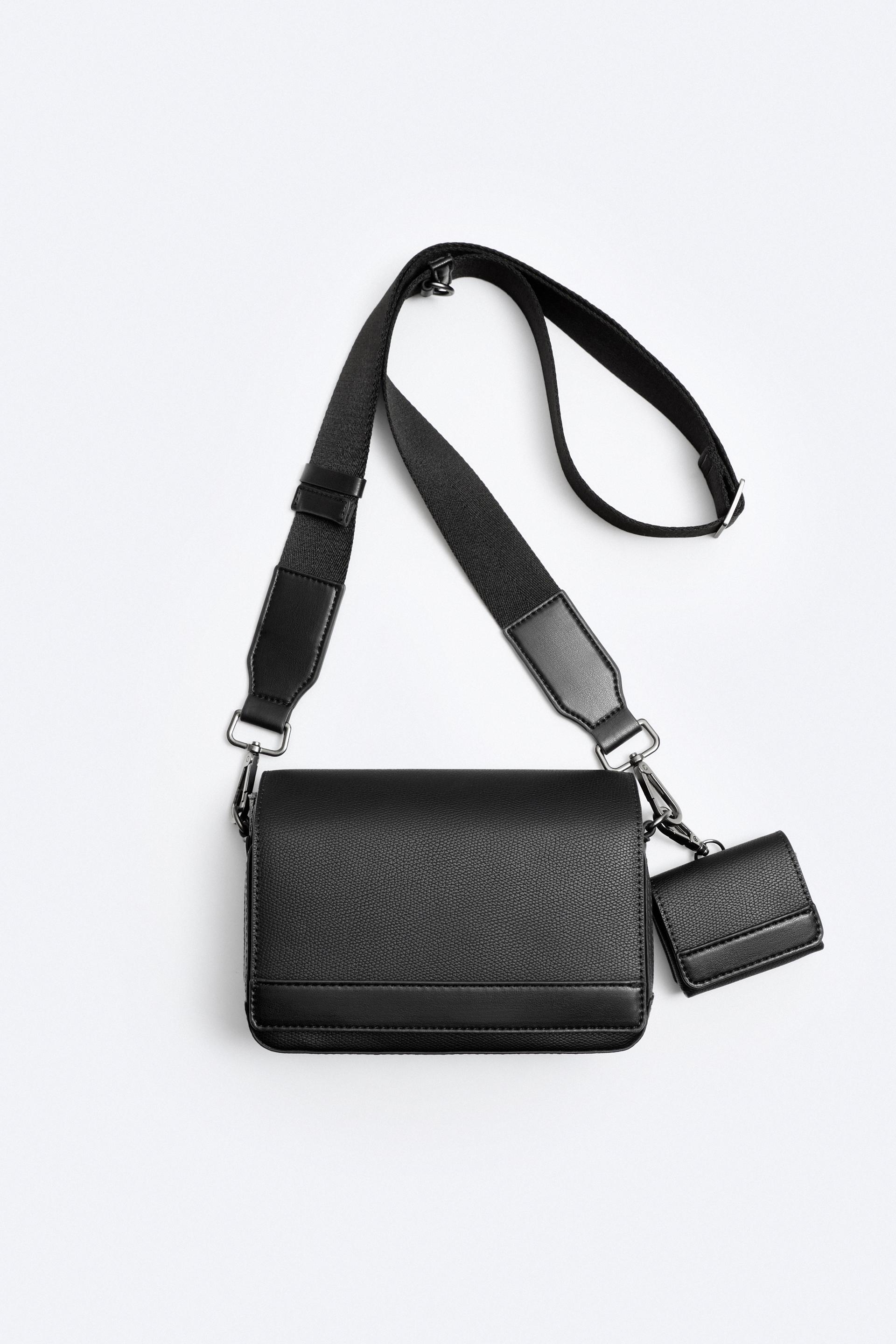 Black zara cross body bag Outlet