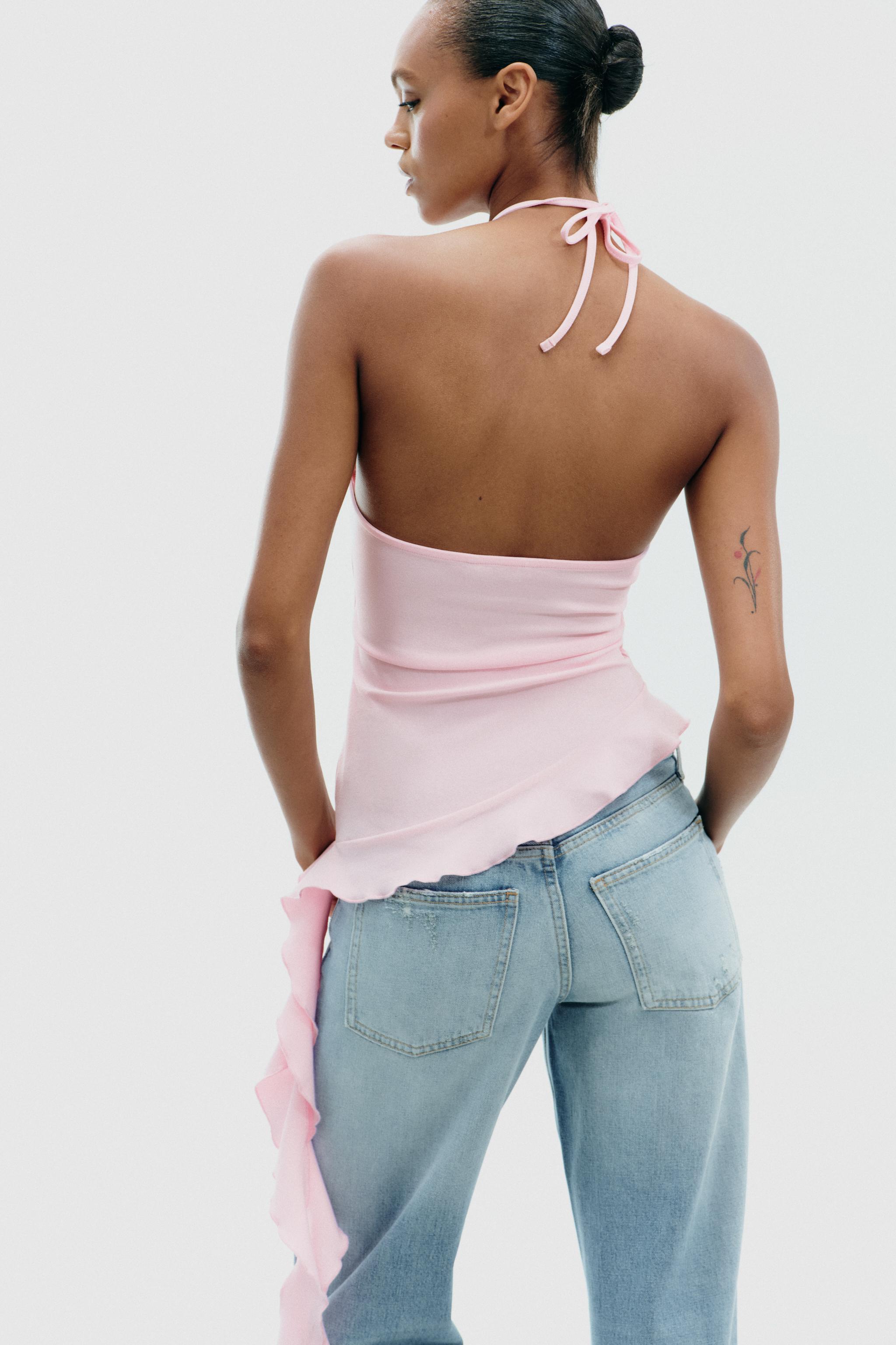 RUFFLED TEXTURED TOP