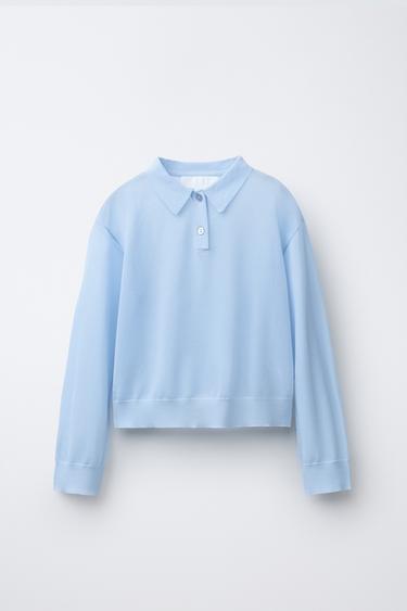 ニットセーターライトブルーZaraのニットセーター - ライトブルー