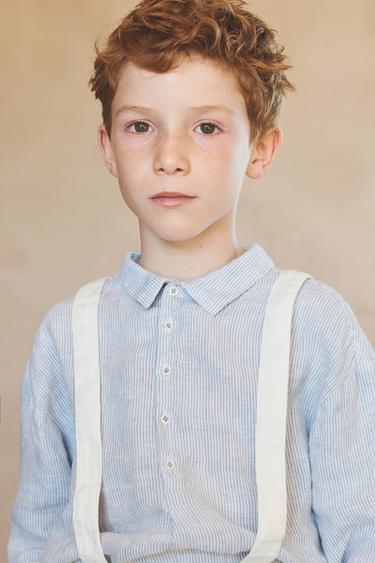 6-10 ANS/ CHEMISE RAYURES 100% LIN ÉDITION LIMITÉE - rayures de Zara - Image 8