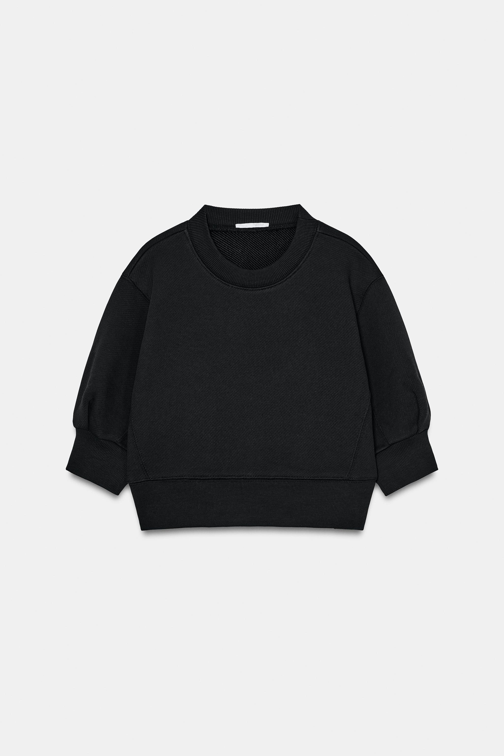 VOLUME CROPPED SWEATSHIRT