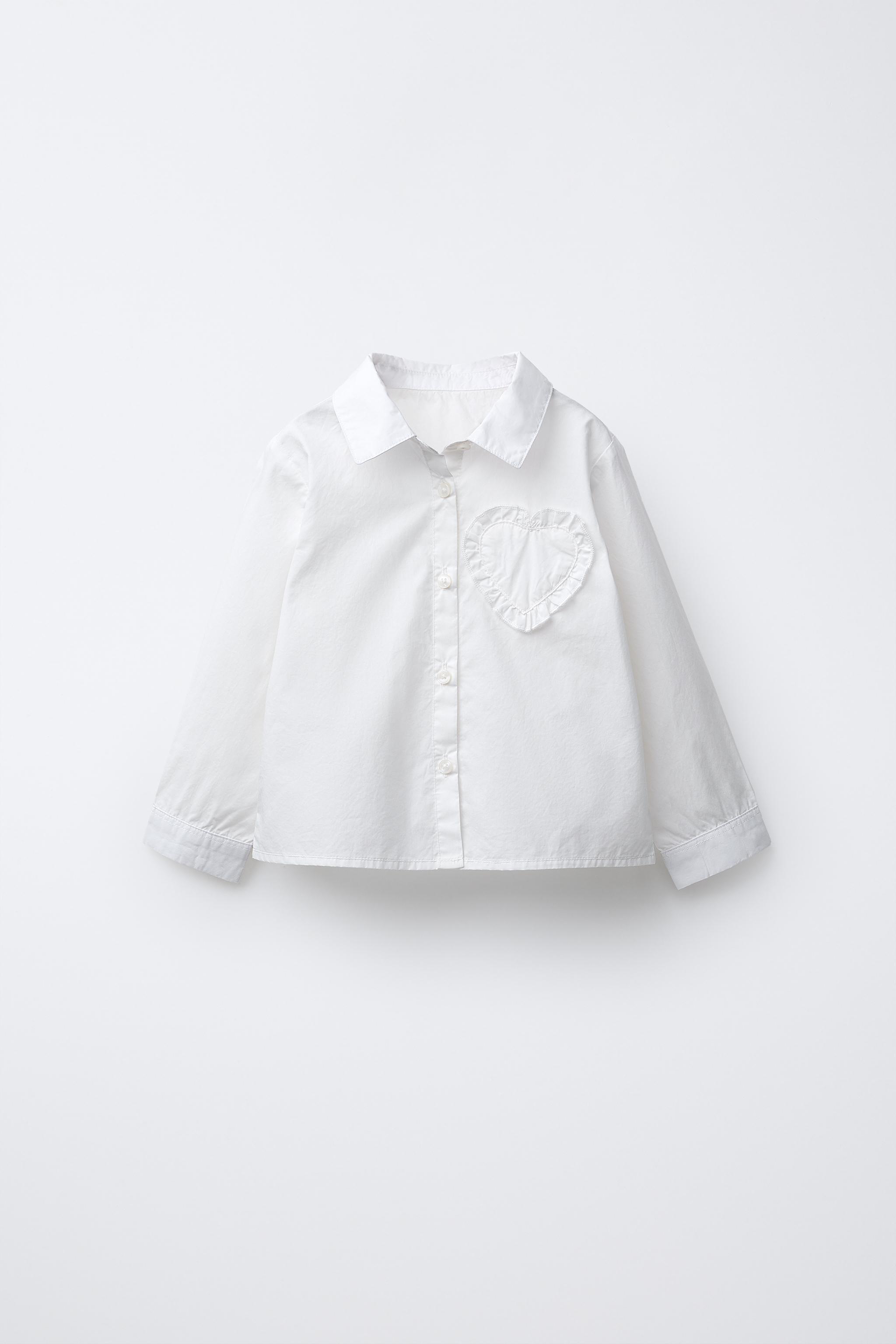 HEART PATCH SHIRT - White | ZARA United States