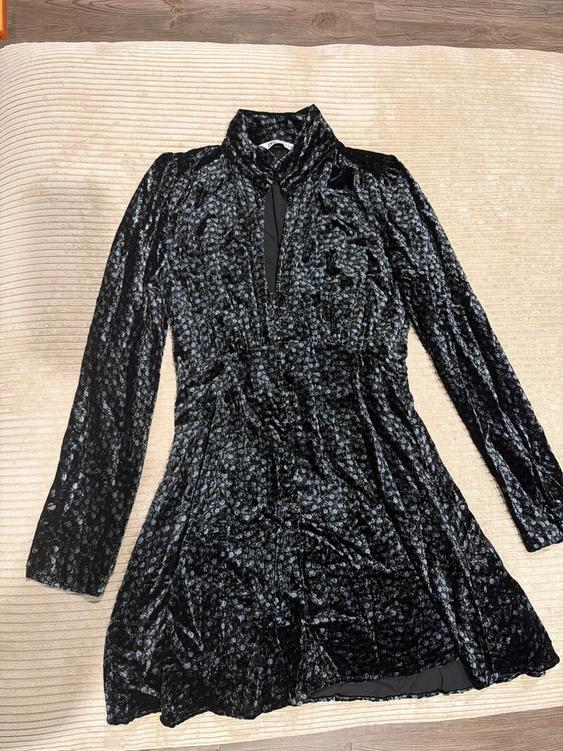 black velvet zara dress PRINTED SECOND HAND adjustable Zara - Combination Corset Color:Mist Blue