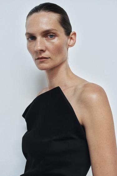 Zara TOP BEZ NARAMENICA ZW COLLECTION LIMITED EDITION – Crna