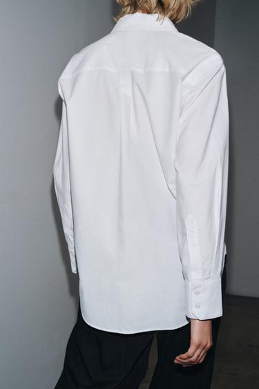 CHEMISE OXFORD ZW COLLECTION - Blanc de Zara - Image 1