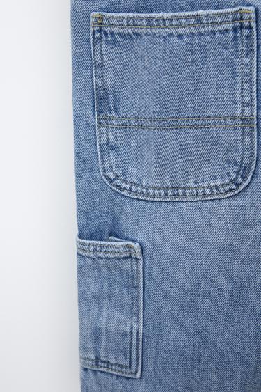 COMBINATION DENIM DUNGAREES - Mid-blue by Zara - Image 3