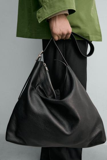 LIMITED EDITION LEATHER TOTE BAG - Black by Zara - Image 0