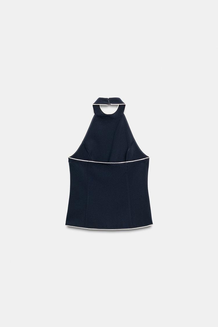 TOP HALTER CON CONTRASTE 7