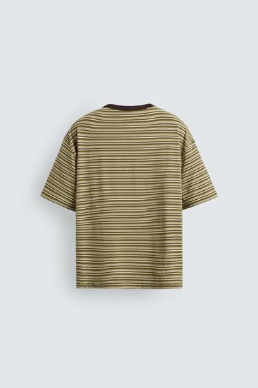 REGULAR FIT STRIPED T-SHIRT - striped by Zara - Image 7