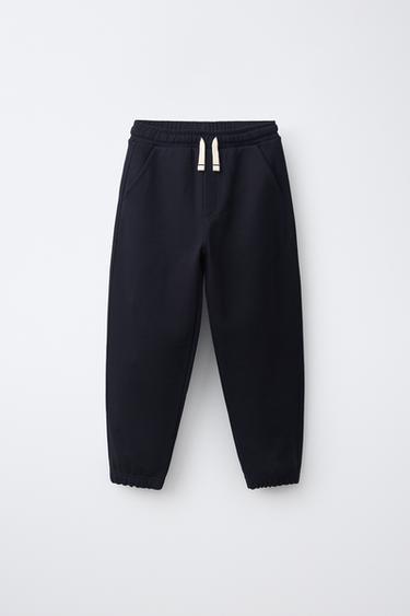 0FR. PARIS X ZARA EMBROIDERED TEXT JOGGING TROUSERS - Blue by Zara