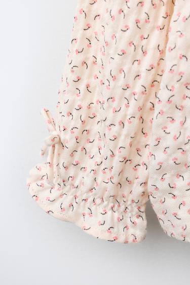 CHEMISE TEXTURÉE À FLEURS - Écru de Zara - Image 3