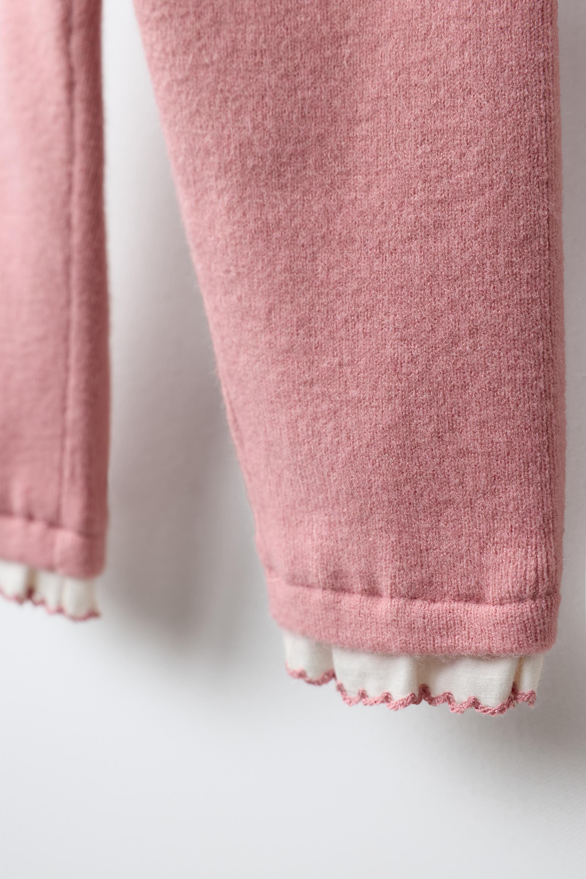 LEGGING EN MAILLE À VOLANTS