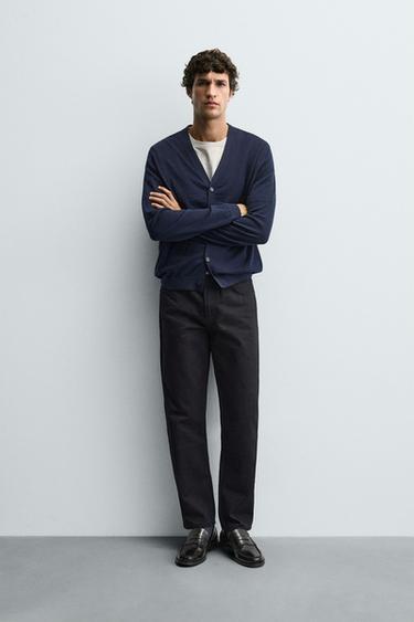 JEANS SLIM FIT - Marino oscuro de Zara - Imagen 0