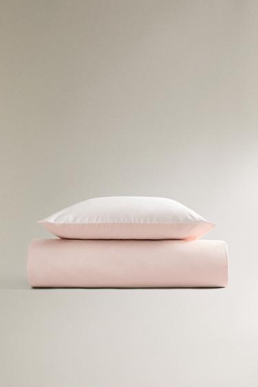 CHILDREN'S REVERSIBLE DUVET COVER - Pink by Zara