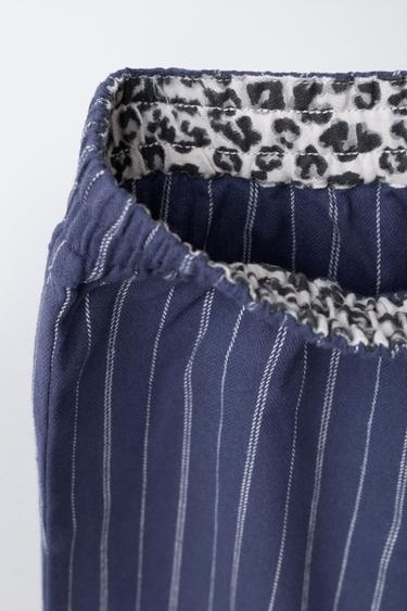 AGES 6-14 / STRIPED PYJAMAS WITH BOW DETAIL - Blue by Zara - Image 7