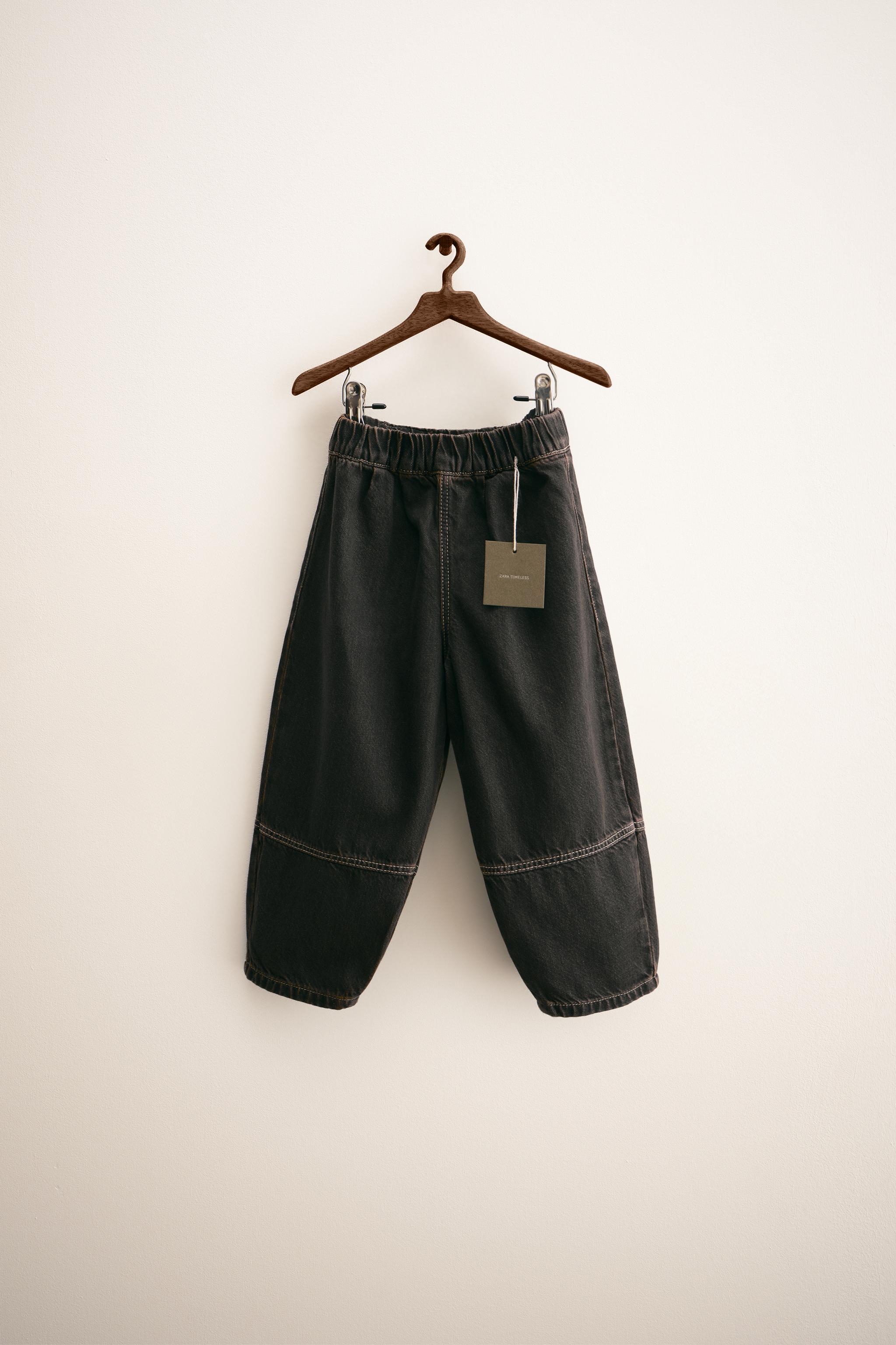 【WONDER WONDER】24FW★ [MADE] Stripe Balloon Fit Denim PT Western Wonders Mid Waist Denim Jeans - Blue Thunder | One
