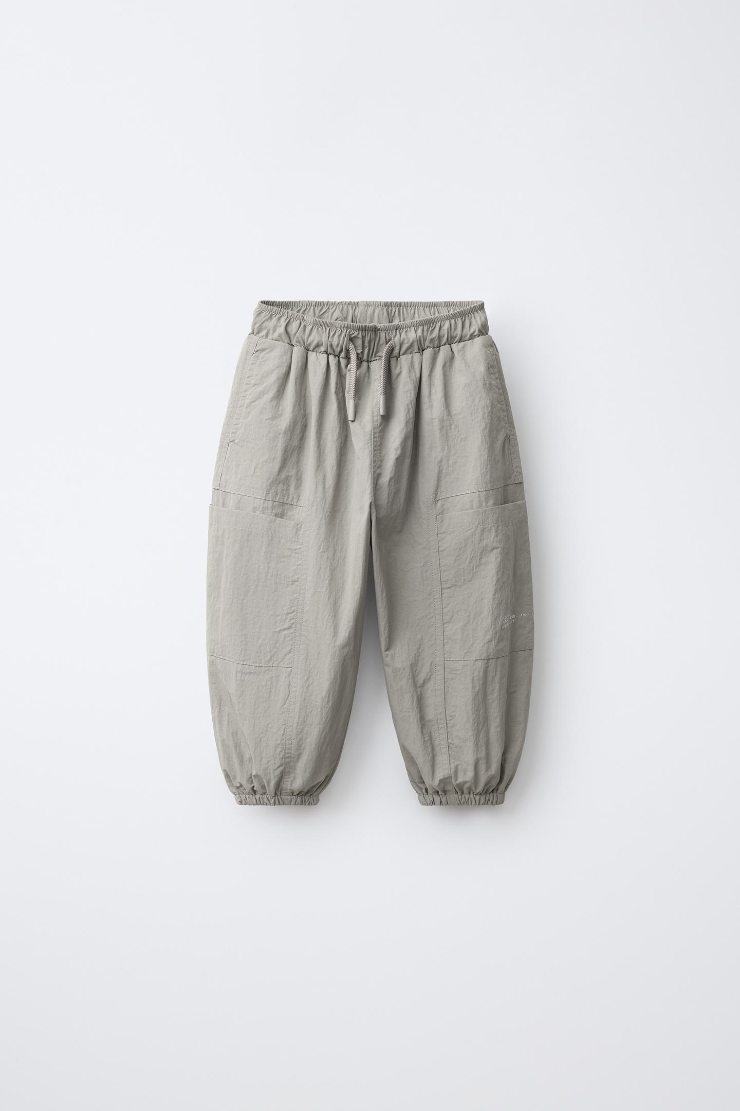 Детские брюки Zara Technical Cargo, цвет: Серый — фото 1