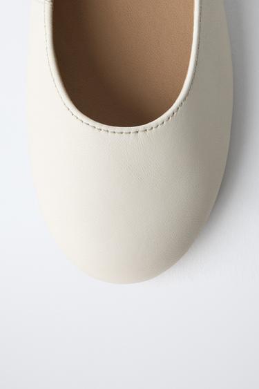 LEATHER SHOES - White by Zara - Image 5