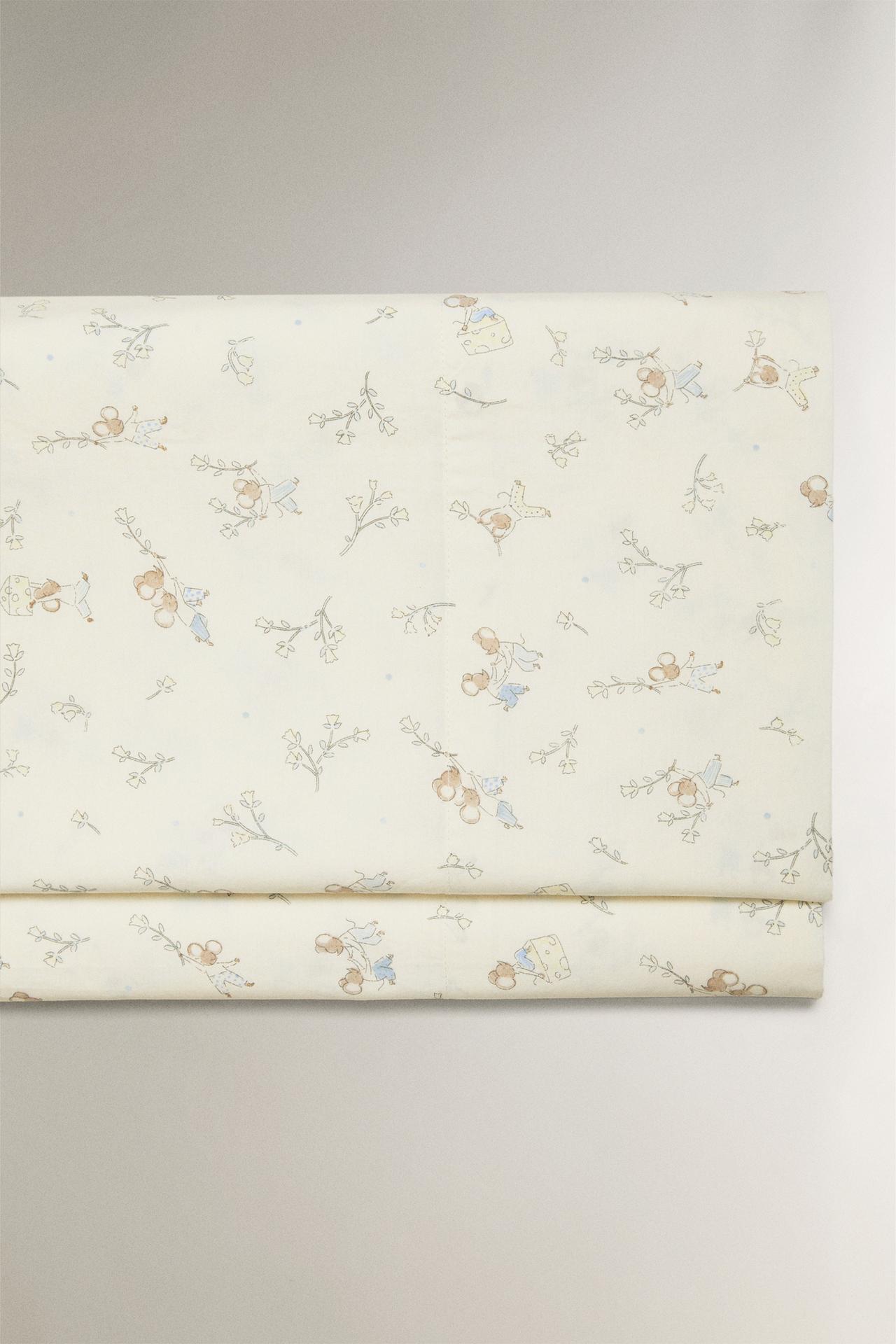 KIDS MICE FLAT SHEET — Multicolored