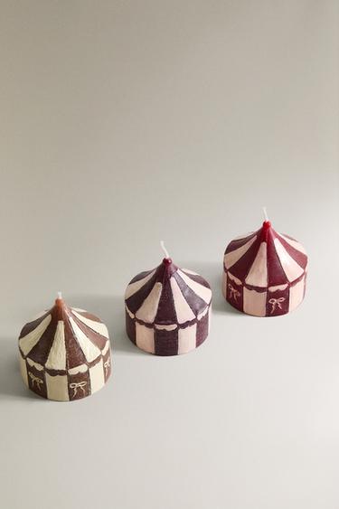 PACK BOUGIES PARFUMÉES TENTE GINGERBREAD (PACK DE 3) - Rouge de Zara - Image 1