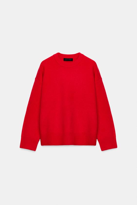 JERSEY PUNTO RIB - Rojo de Zara - Imagen 0