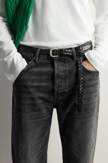 AARON LEVINE X ZARA BRAIDED LEATHER BELT - Black by Zara - Image 0