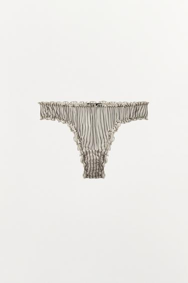 100% VISCOSE STRIPED BRIEFS - striped by Zara