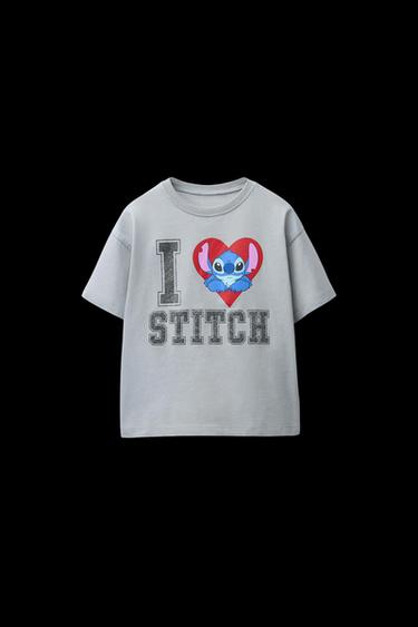 T-SHIRT MIT GLITZERNDEM LILO & STITCH © DISNEY-PRINT - Anthrazit von Zara - Bild 0
