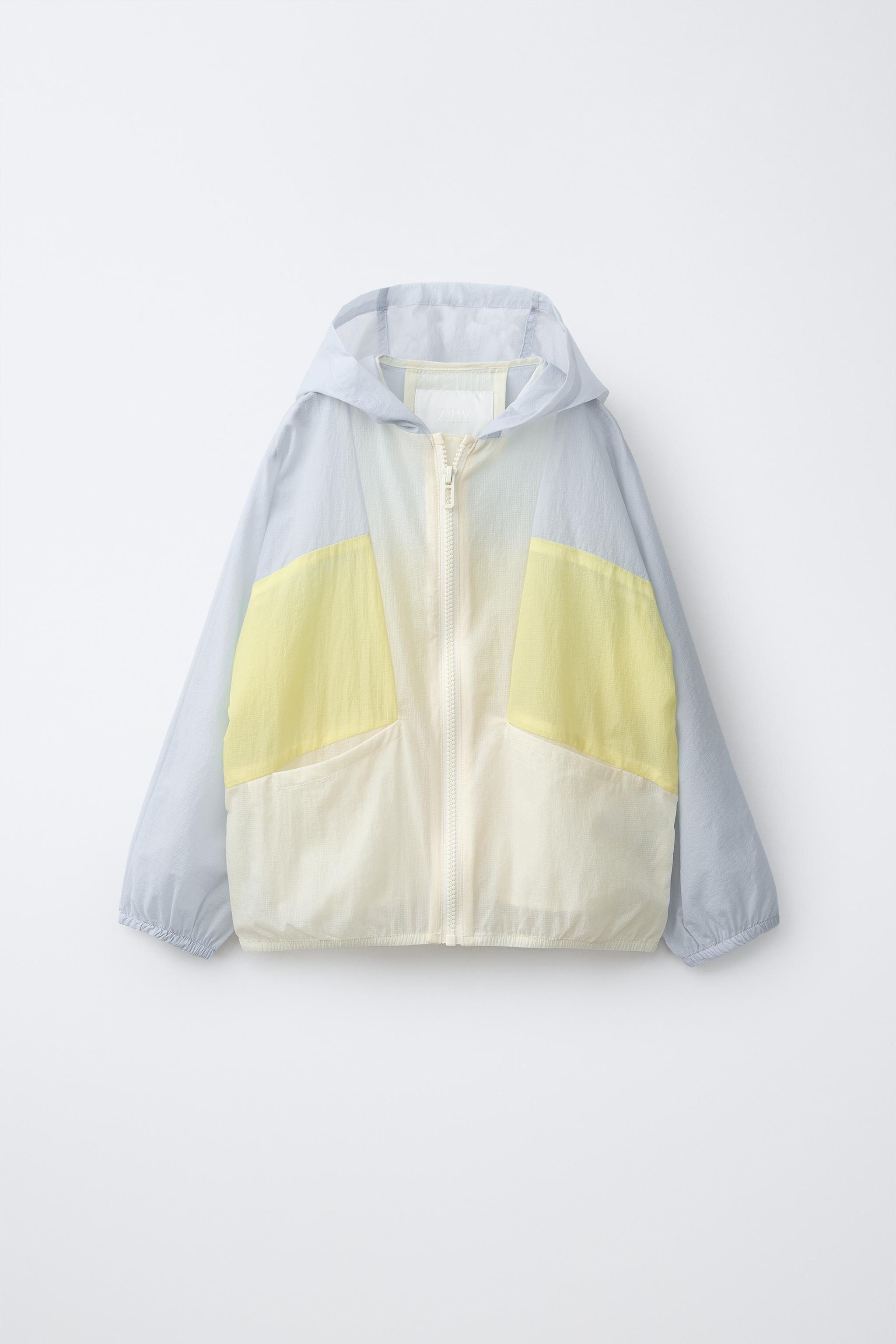 カラーブロックフーディレインコート - 単一 | ZARA Japan / 日本