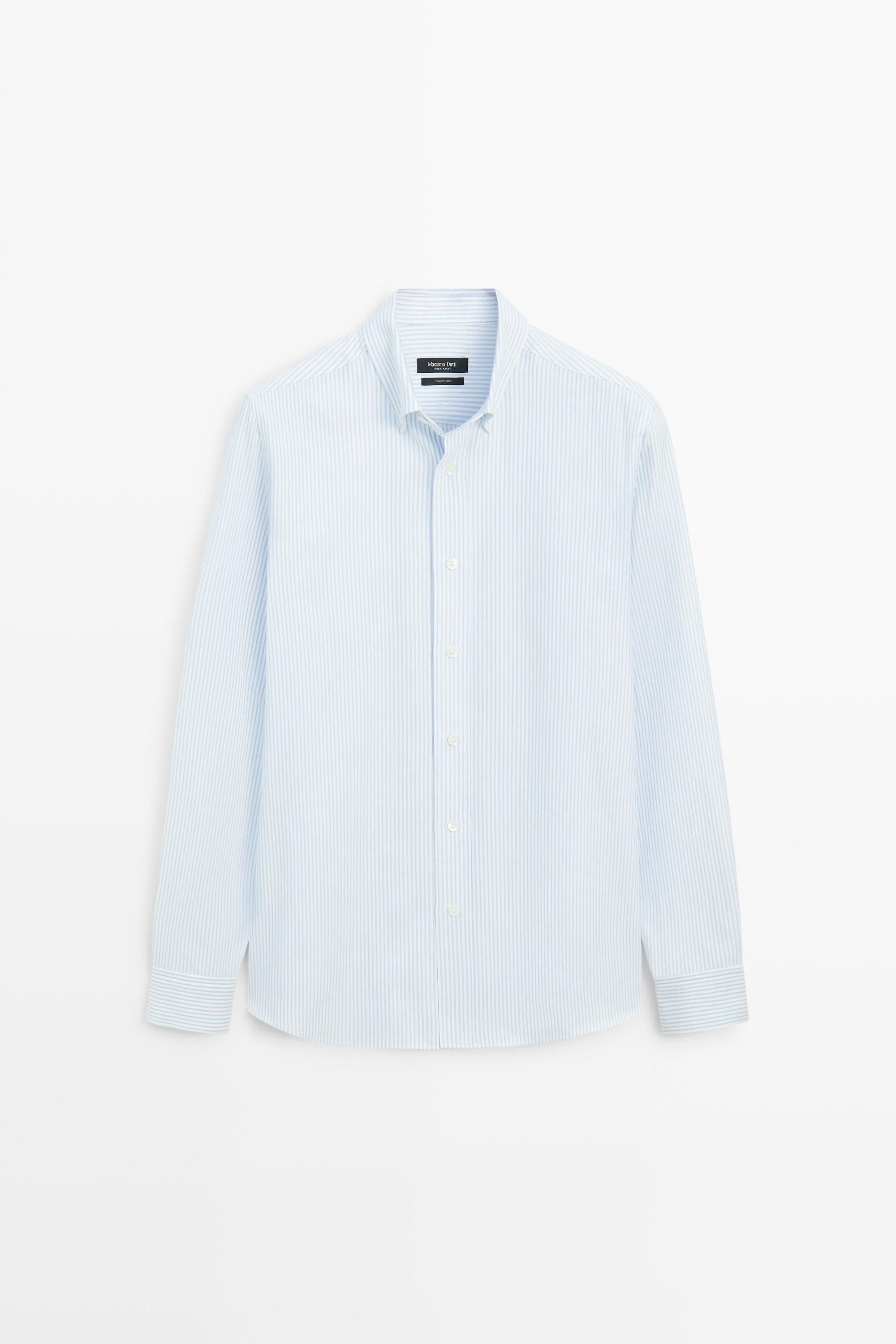 Chemise oxford regular fit à rayures