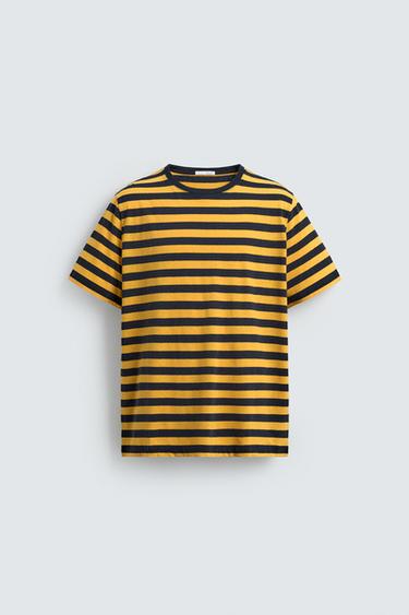 ФУТБОЛКА ИЗ ЛЬНА И ХЛОПКА В ПОЛОСКУ — Полоски от Zara