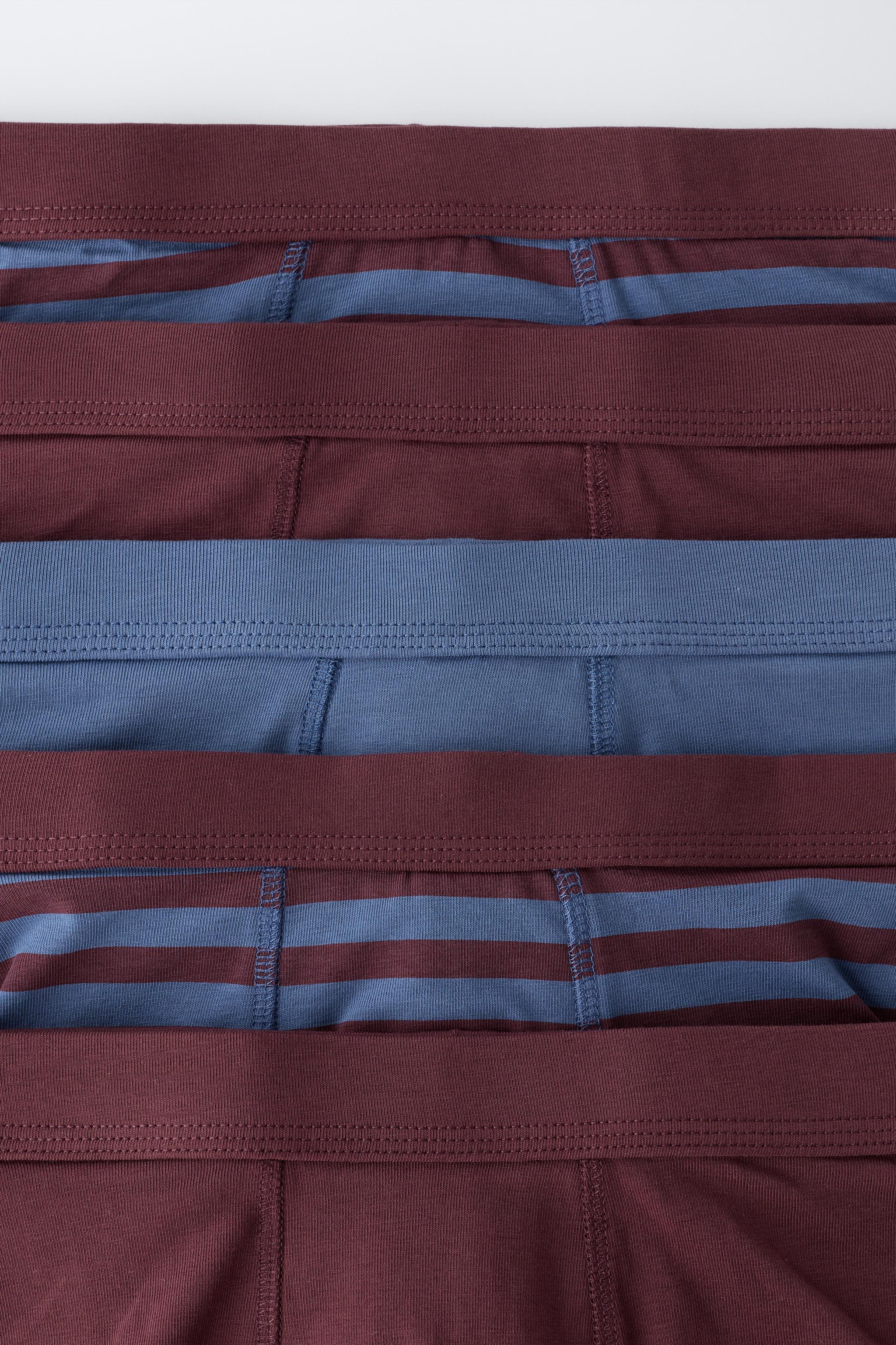 AGES 6-14 / 5-PACK PLAIN AND STRIPED BOXERS