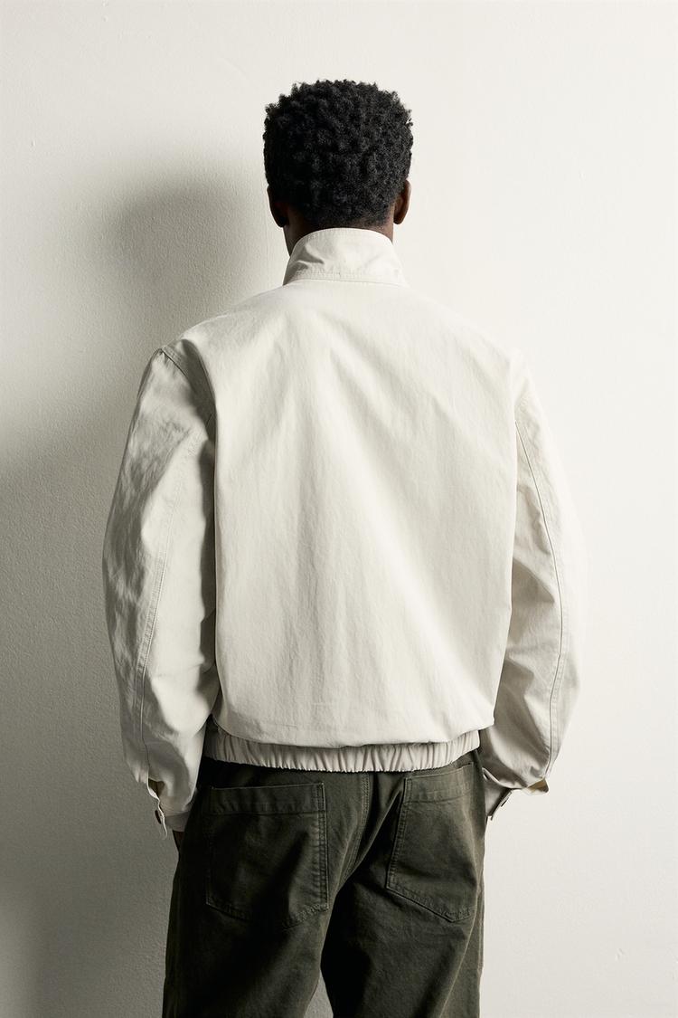 Chaqueta de corte regular con efecto lavado 4