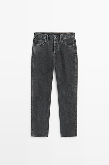 Straight-leg jeans — Blue gray 2
