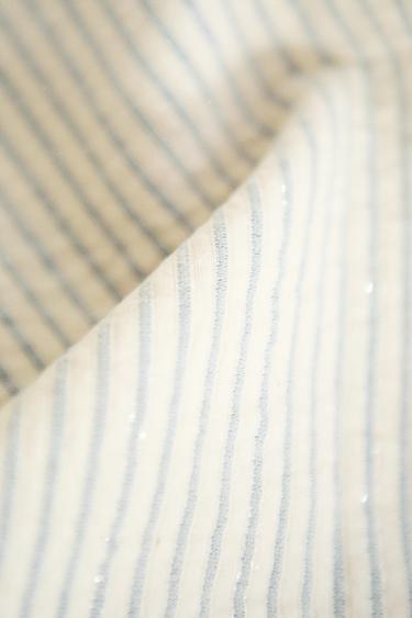 KINDERBETTÜBERWURF STREIFEN METALLICFADEN - Blau von Zara