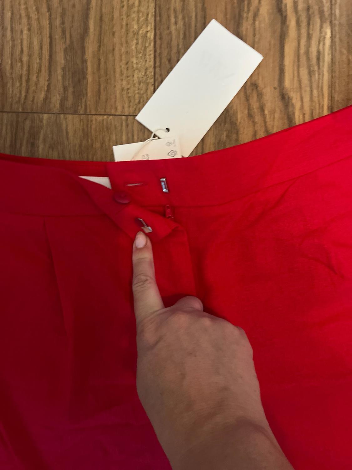 LINEN BLEND BERMUDA SHORTS WITH DARTS - Image 5