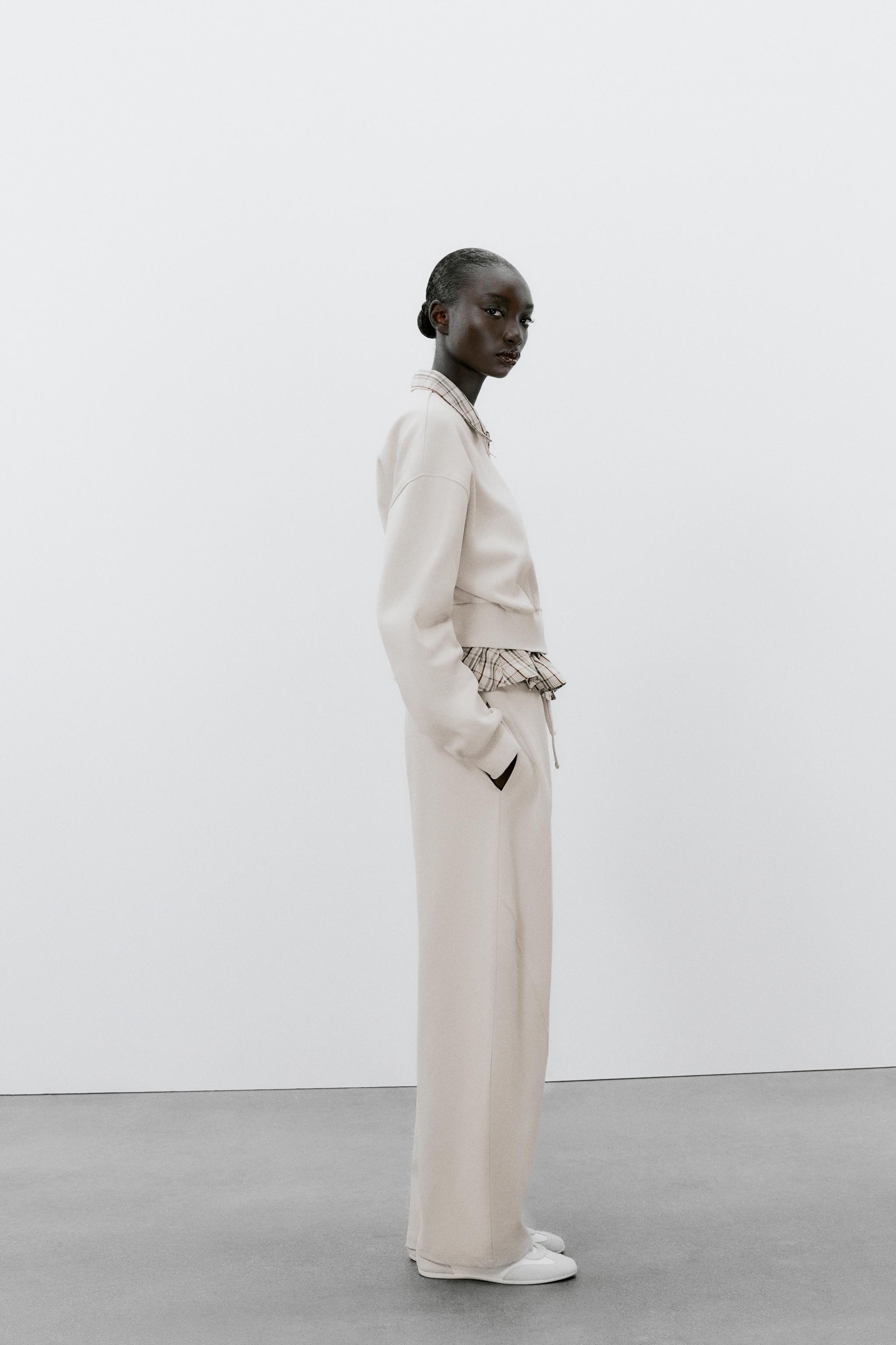 COMBINATION BALLOON PANTS - Mid-ecru | ZARA United States